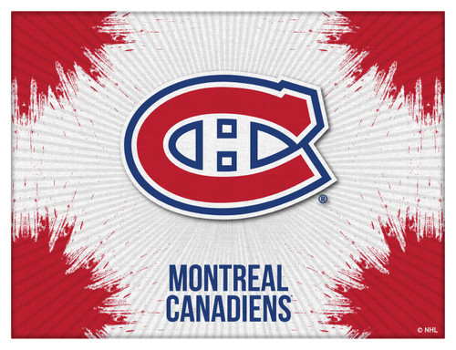 Montreal Canvas Art w/ Canadiens Logo Print Image 1