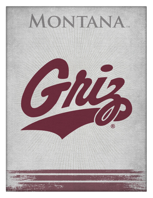 Montana Canvas Art w/ Grizzlies Logo