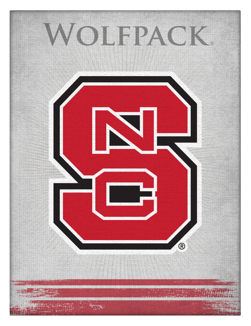 NC State Canvas Art w/ Wolfpack Logo