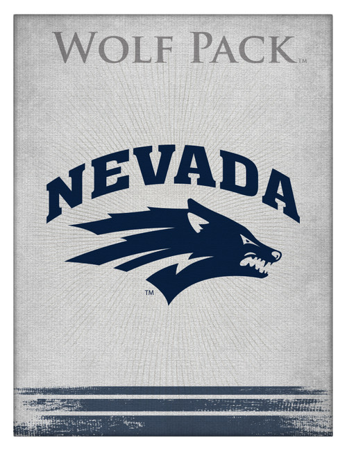 Nevada Canvas Art w/ Wolf Pack Logo