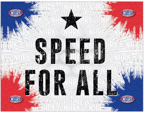 NHRA Speed For All Canvas Wall Art w/ Wood Frame Image 1