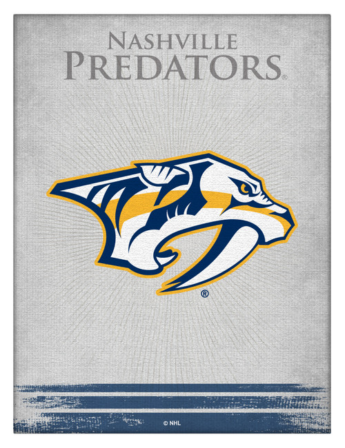 Nashville Canvas Art w/ Predators Logo