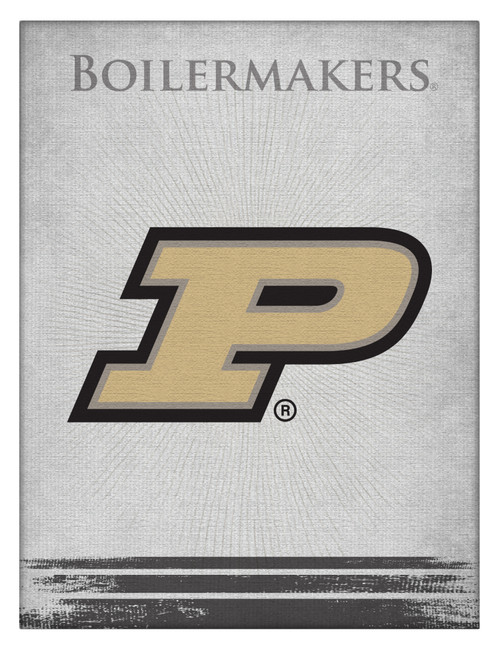 Purdue Canvas Art w/ Boilermakers Logo