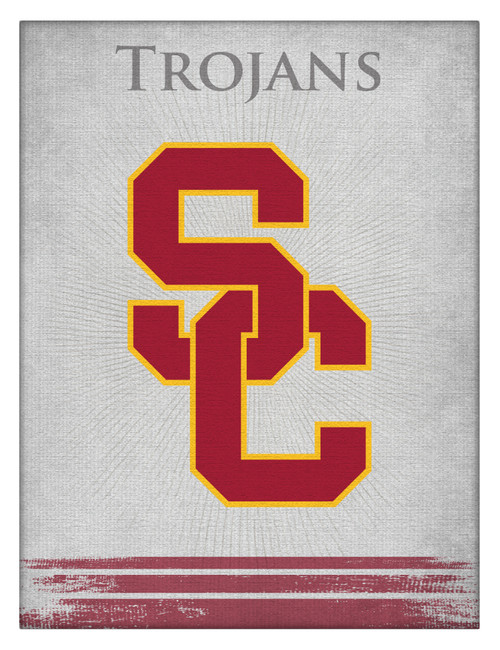 Southern California Canvas Art w/ Trojans Logo