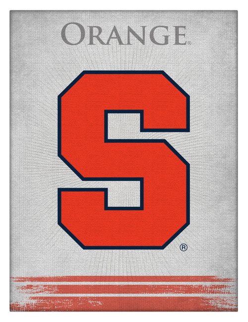 Syracuse Canvas Art w/ Orange Logo