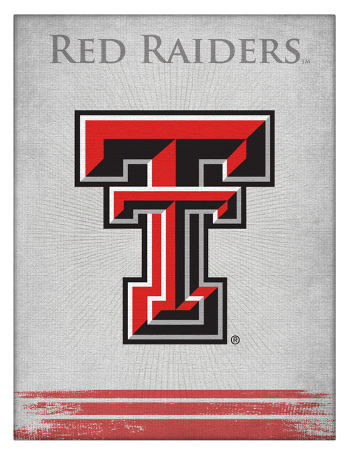Texas Tech Canvas Art w/ Red Raiders Logo