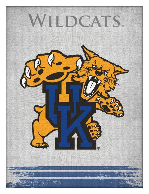 Kentucky Canvas Art w/ Wildcats Logo