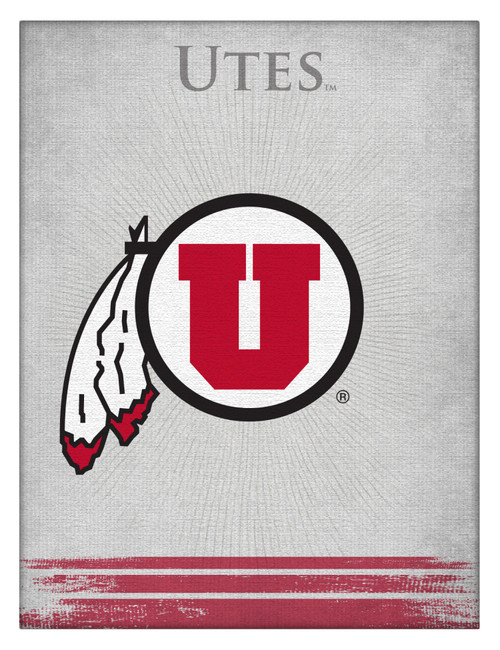 Utah Canvas Art w/ Utes Logo
