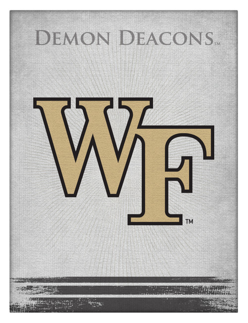 Wake Forest Canvas Art w/ Demon Deacons Logo
