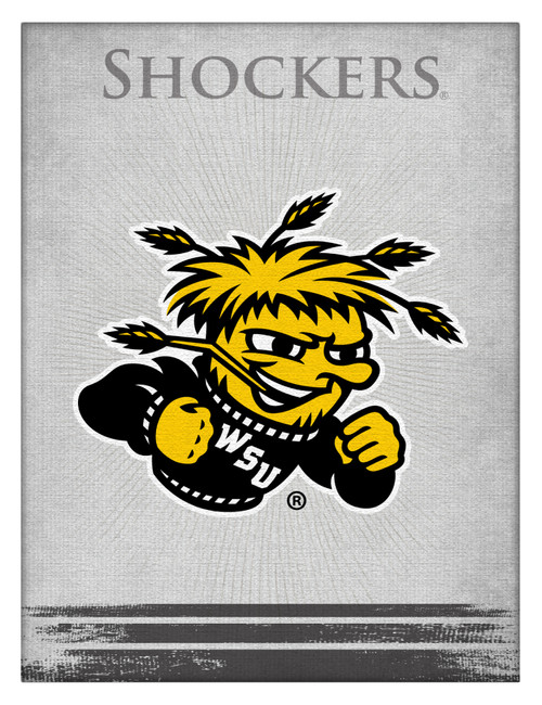 Wichita State Canvas Art w/ Shockers Logo