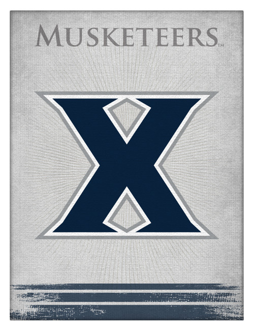 Xavier Canvas Art w/ Musketeers Logo