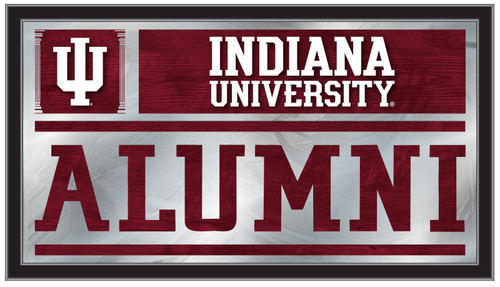 Indiana Hoosiers Mirror - Alumni Wood Frame
