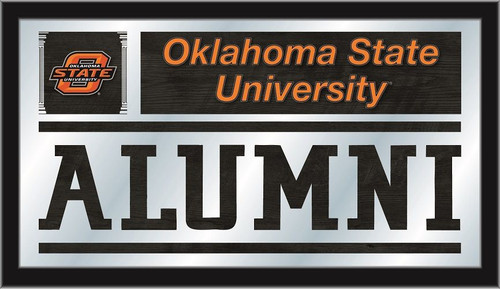 Oklahoma State Cowboys Mirror - Alumni Wood Frame Image 1