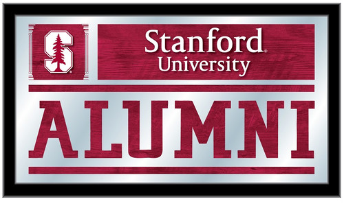 Stanford Cardinals Mirror - Alumni Wood Frame Image 1