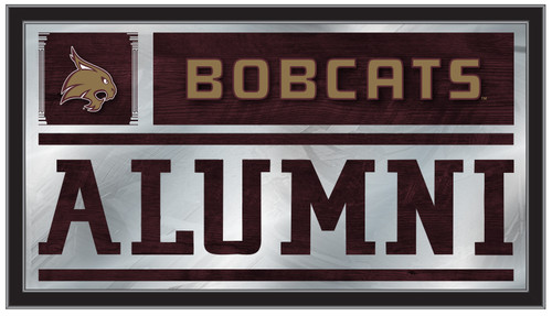 Texas State Bobcats Mirror - Alumni Wood Frame