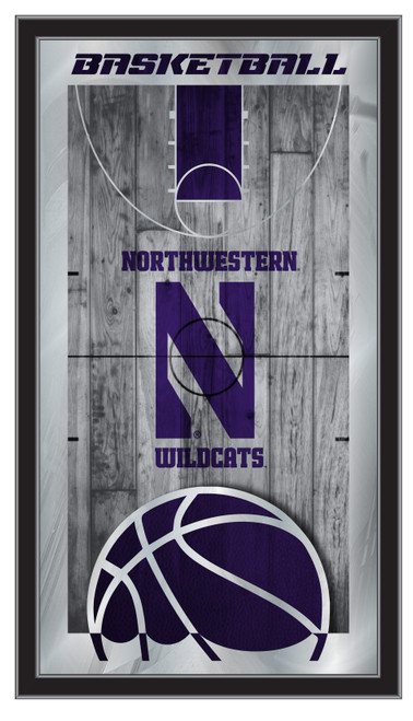 Northwestern Wildcats Basketball Logo Mirror