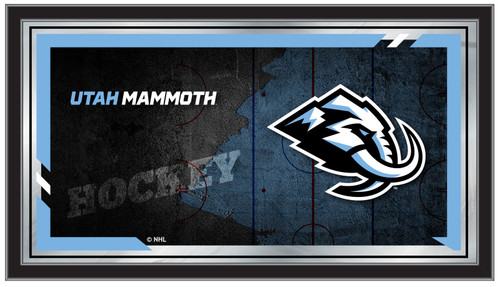 Utah Mammoth NHL Collector Mirror - Wood Frame
