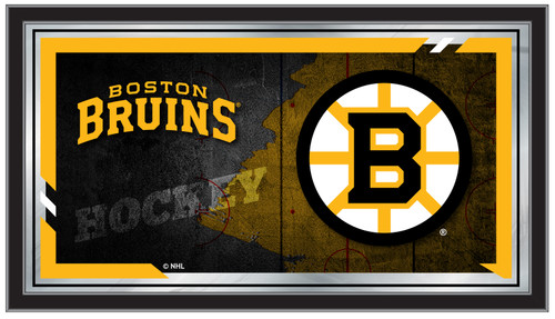 Boston Bruins NHL Collector Mirror - Wood Frame