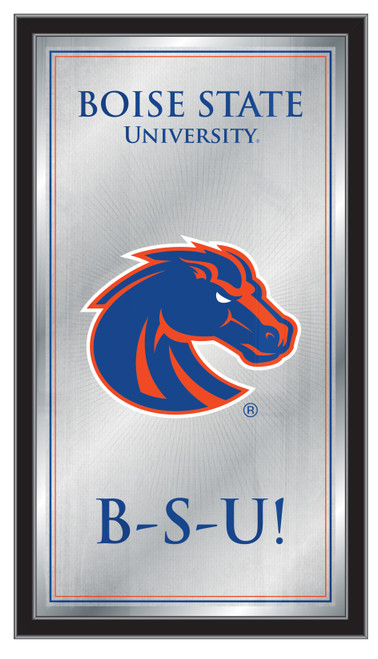 Boise State Broncos Mirror - Fight Song Wood Frame