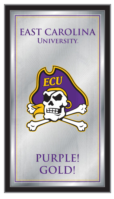 East Carolina Pirates Mirror - Fight Song Wood Frame