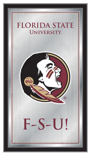 Florida State Seminoles Mirror - Fight Song Wood Frame