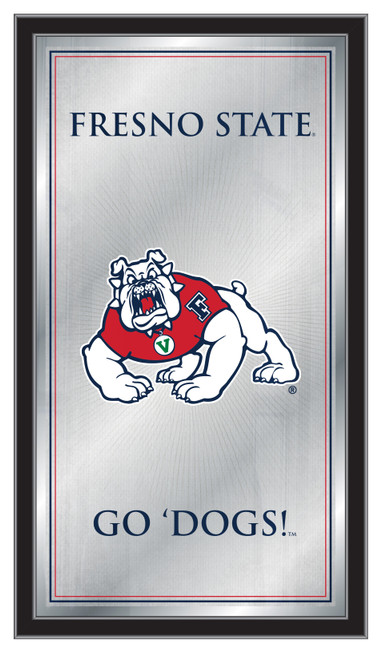 Fresno State Bulldogs Mirror - Fight Song Wood Frame