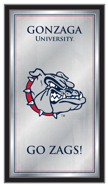 Gonzaga Bulldogs Mirror - Fight Song Wood Frame