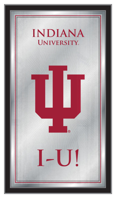 Indiana Hoosiers Mirror - Fight Song Wood Frame