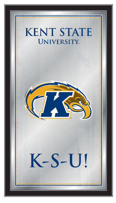 Kent State Golden Flashes Mirror - Fight Song Wood Frame