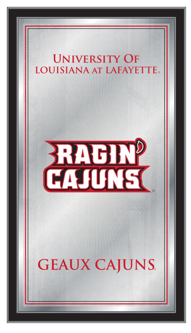 Louisiana Lafayette Ragin Cajuns Mirror - Fight Song Wood Frame