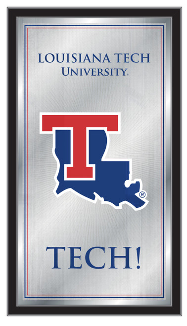 Louisiana Tech Bulldogs Mirror - Fight Song Wood Frame