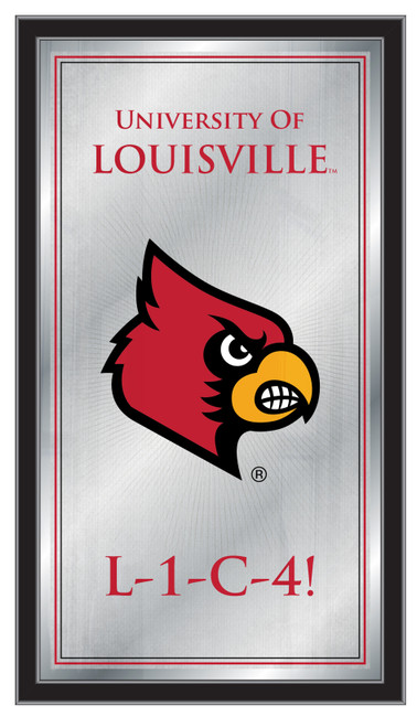 Louisville Cardinals Mirror - Fight Song Wood Frame
