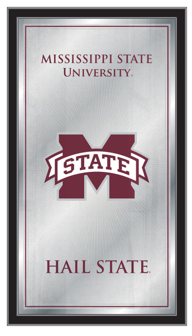 Mississippi State Bulldogs Mirror - Fight Song Wood Frame