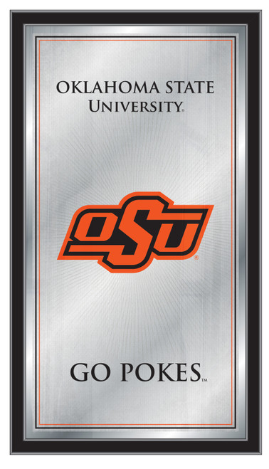 Oklahoma State Cowboys Mirror - Fight Song Wood Frame