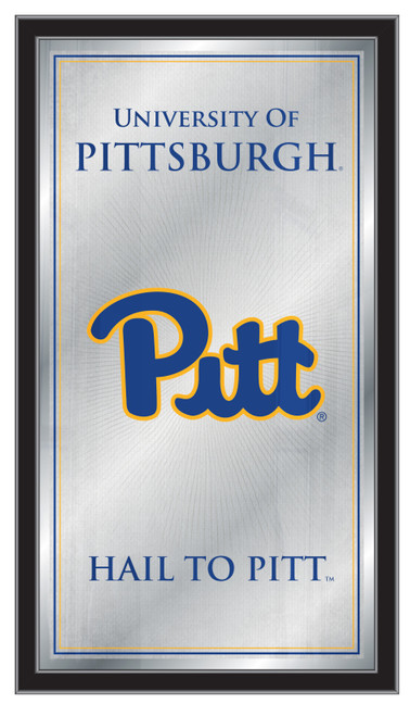 Pittsburgh Panthers Mirror - Fight Song Wood Frame