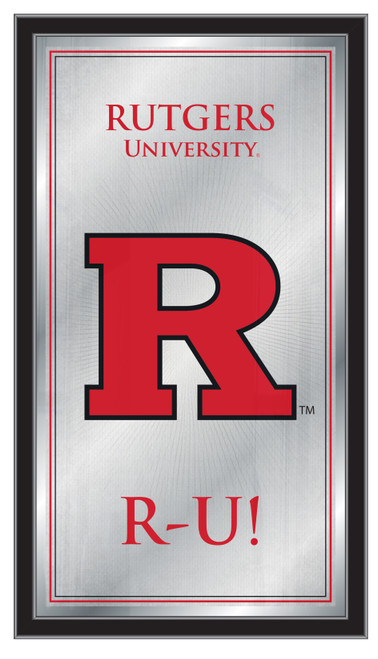 Rutgers Scarlet Knights Mirror - Fight Song Wood Frame
