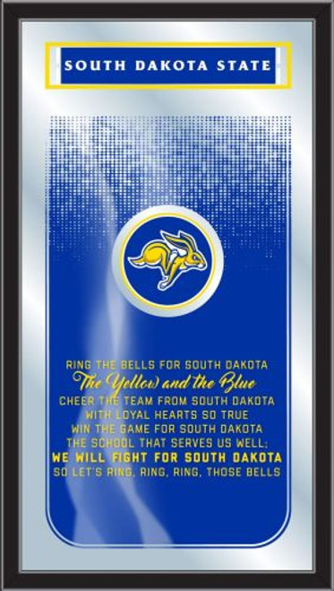 South Dakota State Jackrabbits Mirror - Fight Song Wood Frame Image 1