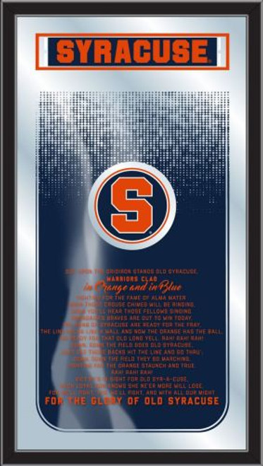 Syracuse Orange Mirror - Fight Song Wood Frame Image 1