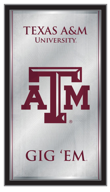 Texas A&M Aggies Mirror - Fight Song Wood Frame