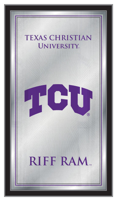 Texas Christian Horned Frogs Mirror - Fight Song Wood Frame
