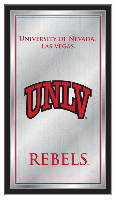 Nevada Las Vegas Rebels Mirror - Fight Song Wood Frame