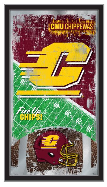 Central Michigan Chippewas Football Logo Mirror Image 1