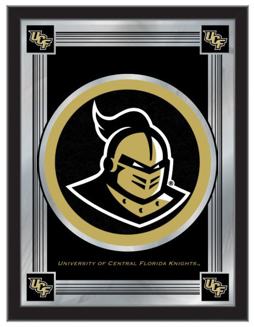 Central Florida Mirror w/ Golden Knights Logo - Wood Frame Image 1