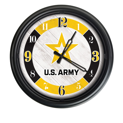 United States Army Indoor/Outdoor LED Wall Clock Image 1