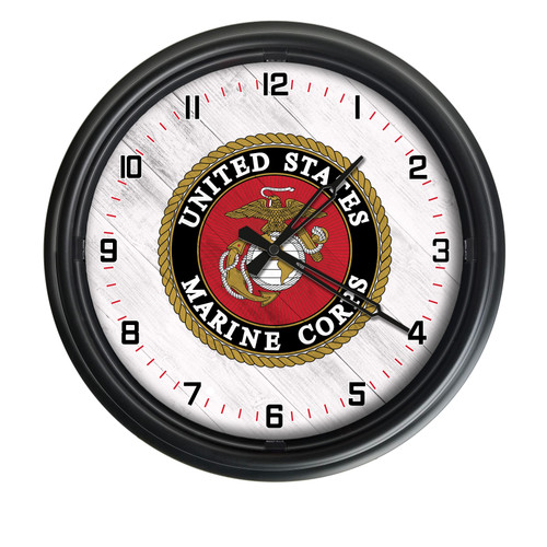United States Marine Corps Indoor/Outdoor LED Wall Clock