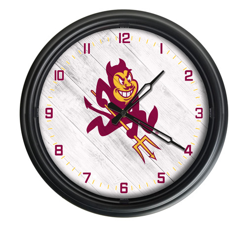 Arizona State University (Sparky) Indoor/Outdoor LED Wall Clock