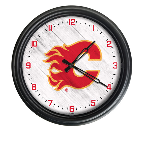 Calgary Flames Indoor/Outdoor LED Wall Clock