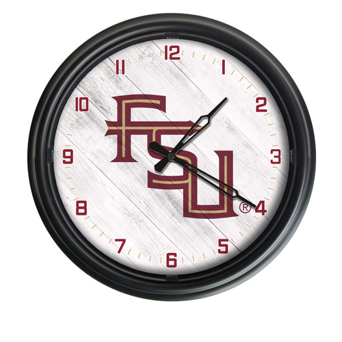 Florida State (Script) Indoor/Outdoor LED Wall Clock
