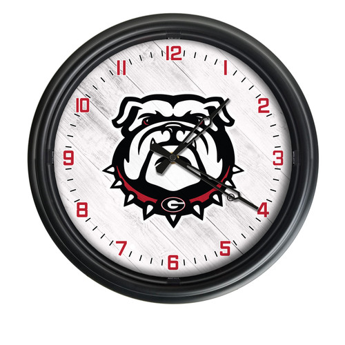 University of Georgia (Bulldog) Indoor/Outdoor LED Wall Clock
