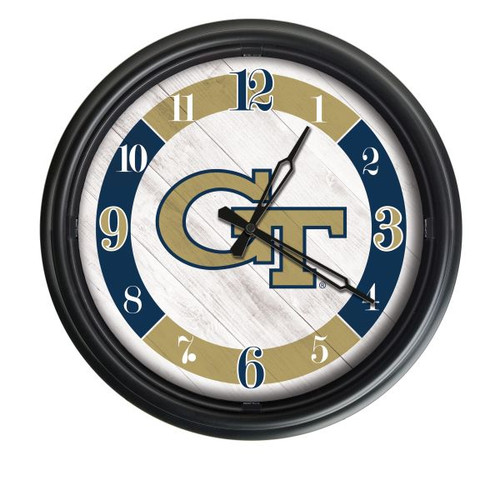 Georgia Tech Indoor/Outdoor LED Wall Clock Image 1